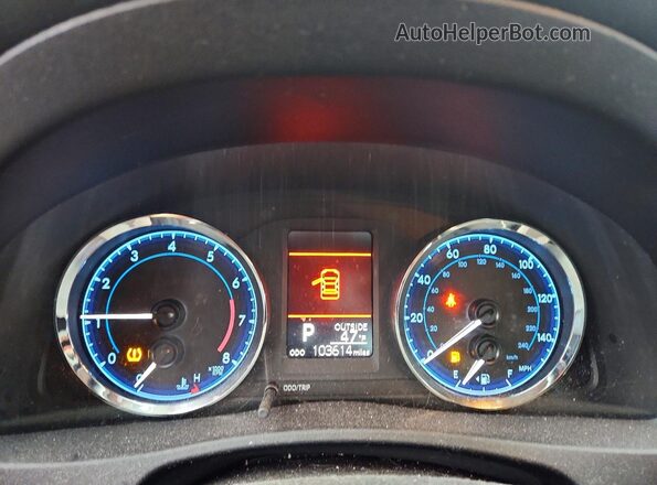 2T1BURHE0HC934663 2017 TOYOTA COROLLA Серый Вид щитка приборов