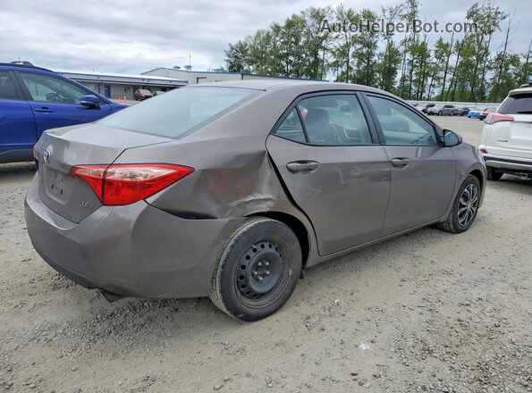2T1BURHE0JC025733 2018 TOYOTA COROLLA Серый Задняя правая четверть