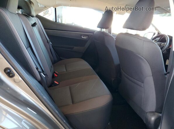 2T1BURHE0JC044055 2018 TOYOTA COROLLA Gray უკანა სავარძლების ხედი