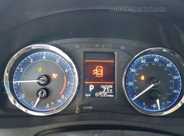 2T1BURHE0JC044055 2018 TOYOTA COROLLA Gray ხელსაწყოთა პანელის ხედი