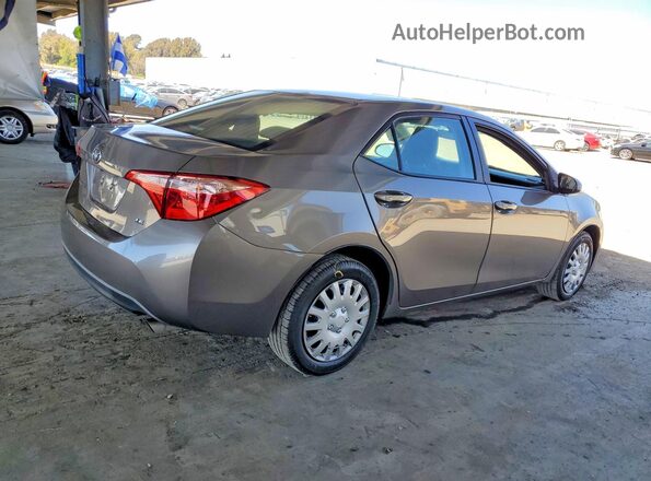 2T1BURHE0JC044055 2018 TOYOTA COROLLA Gray უკანა მარჯვენა