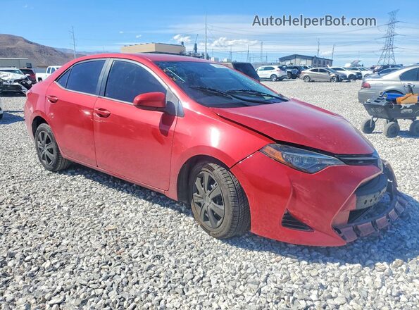 2T1BURHE0JC120938 2018 TOYOTA COROLLA Red წინა მარჯვენა