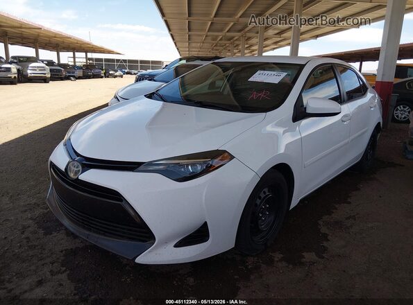 2T1BURHE0JC966034 2018 TOYOTA COROLLA White Vista tres cuartos delantera izquierda