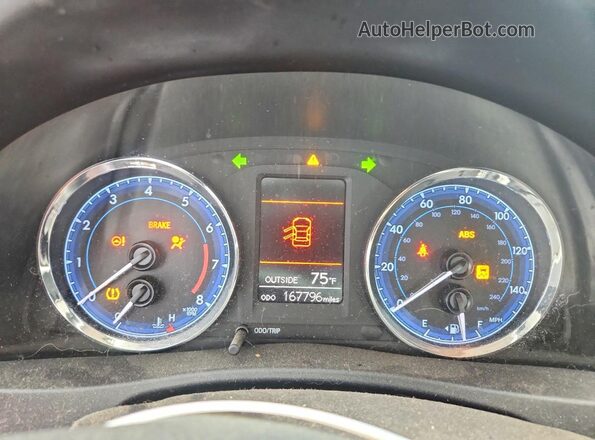 2T1BURHE0JC980404 2018 TOYOTA COROLLA Blue Вид щитка приладів