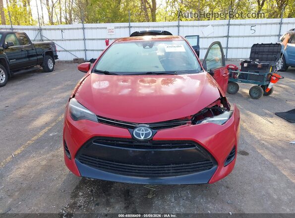 2T1BURHE0JC980466 2018 TOYOTA LL Красный Вид щитка приборов