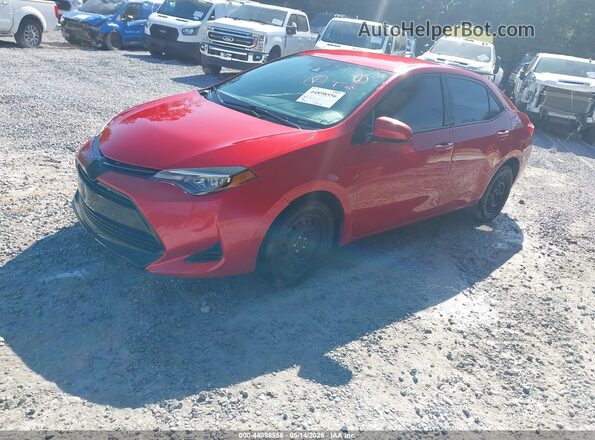 2T1BURHE0JC996764 2018 TOYOTA COROLLA Red წინა მარცხენა ხედი სამი მეოთხედიდან