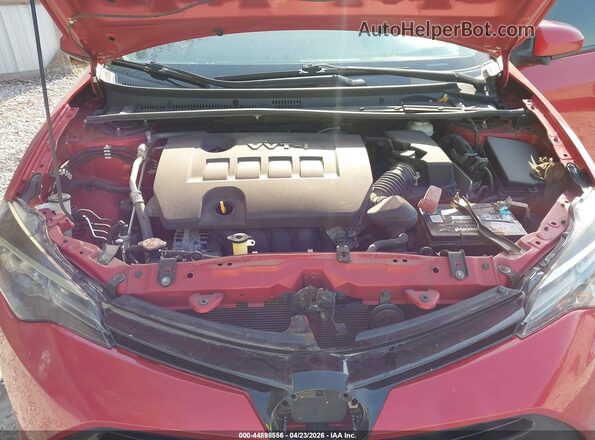 2T1BURHE0JC996764 2018 TOYOTA COROLLA Red უკანა ხედი