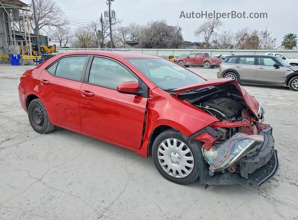 2T1BURHE0KC150071 2019 TOYOTA COROLLA Red Przód prawy