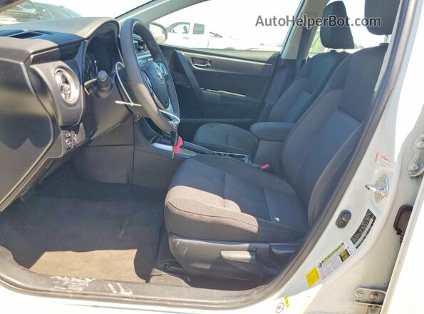2T1BURHE0KC186181 2019 TOYOTA COROLLA White Widok wnętrza z przodu