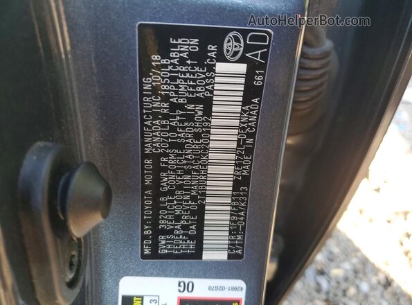 2T1BURHE0KC200192 2019 TOYOTA COROLLA Blue Vista del compartimento del motor