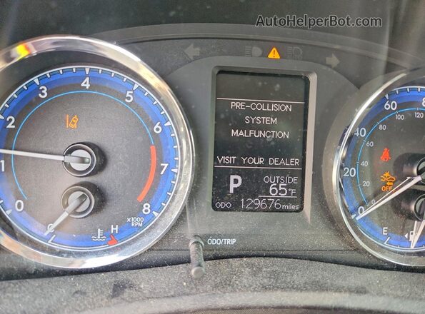 2T1BURHE0KC202217 2019 TOYOTA COROLLA Blue Widok zestawu wskaźników