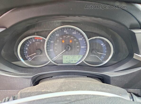 2T1BURHE1GC489588 2016 TOYOTA COROLLA White Widok zestawu wskaźników