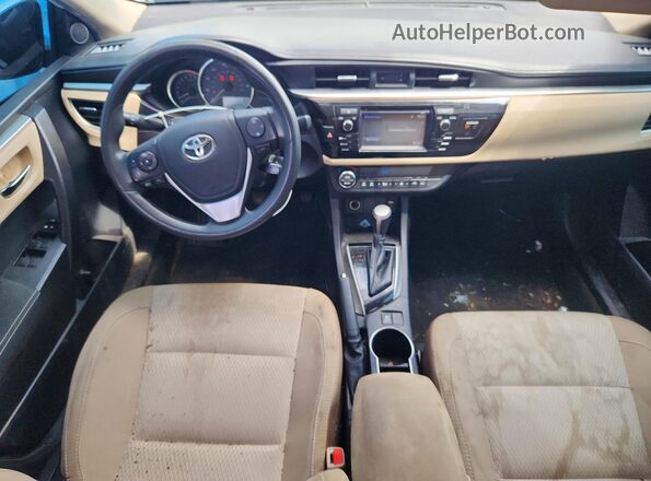 2T1BURHE1GC489588 2016 TOYOTA COROLLA White Widok deski rozdzielczej