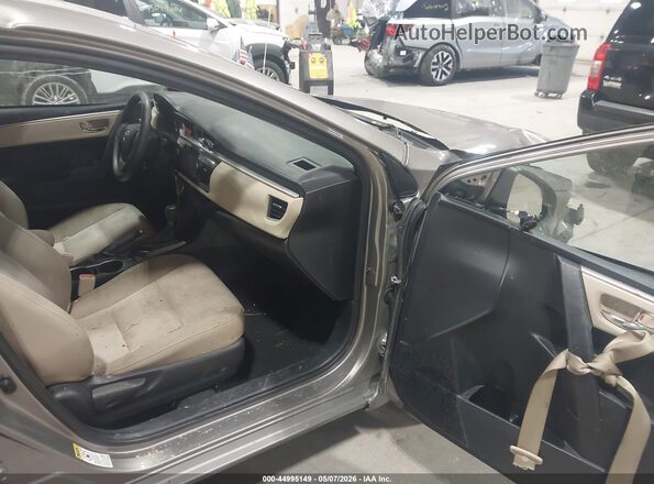 2T1BURHE1GC590758 2016 TOYOTA LL Gray Вид салону спереду