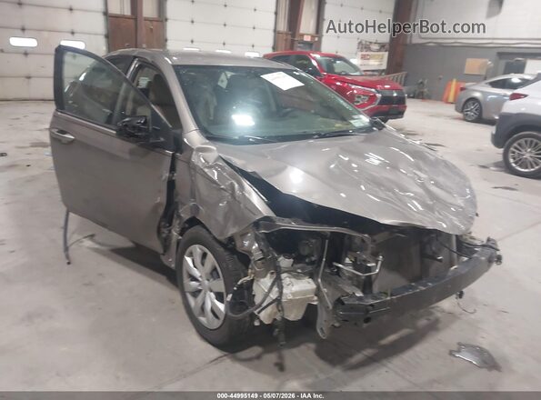 2T1BURHE1GC590758 2016 TOYOTA LL Gray Вид спереду