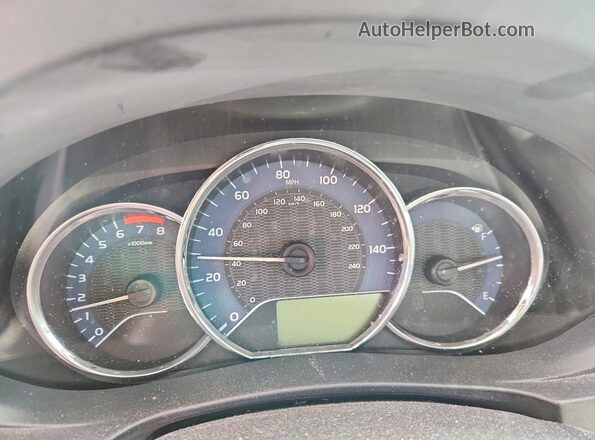 2T1BURHE1GC640980 2016 TOYOTA COROLLA Серебряный Вид щитка приборов