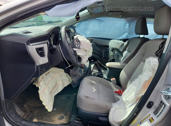 2T1BURHE1GC640980 2016 TOYOTA COROLLA Серебряный Вид салона спереди