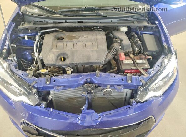 2T1BURHE1GC714334 2016 TOYOTA COROLLA Blue Вид задньої частини салону