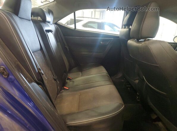 2T1BURHE1GC714334 2016 TOYOTA COROLLA Blue Вид задніх сидінь