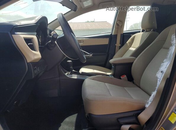 2T1BURHE1GC724538 2016 TOYOTA COROLLA Beige Widok wnętrza z przodu