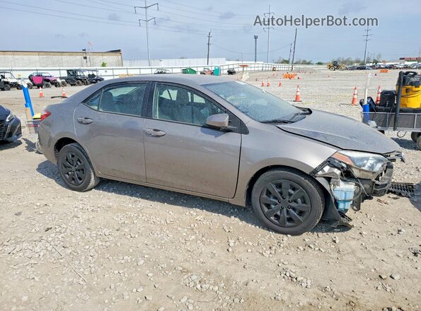 2T1BURHE1GC724538 2016 TOYOTA COROLLA Beige Przód prawy