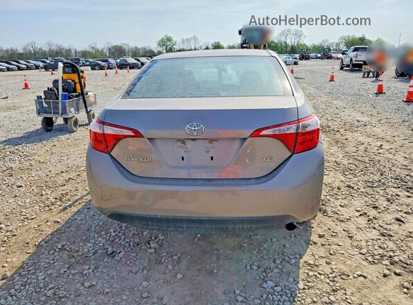2T1BURHE1GC724538 2016 TOYOTA COROLLA Beige Widok z tyłu