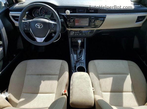 2T1BURHE1GC724538 2016 TOYOTA COROLLA Beige Widok deski rozdzielczej