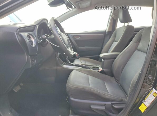 2T1BURHE1HC835222 2017 TOYOTA COROLLA Black წინა სალონის ხედი