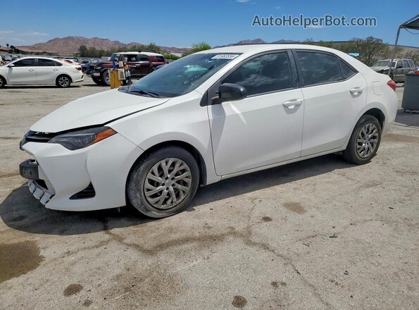 2T1BURHE1JC063424 2018 TOYOTA COROLLA White Vista tres cuartos delantera izquierda