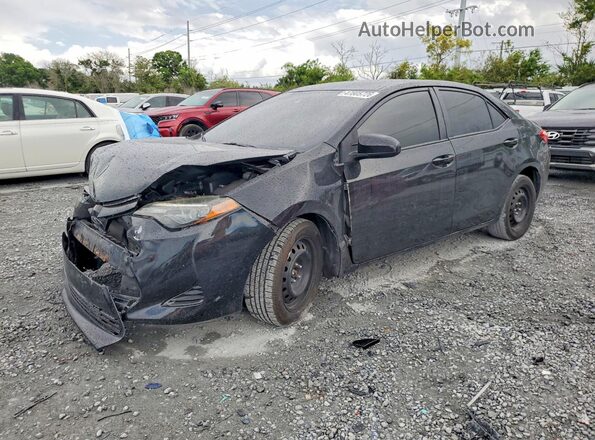 2T1BURHE1JC071152 2018 TOYOTA COROLLA Черный Передняя левая четверть