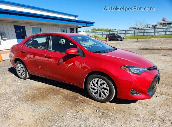 2T1BURHE1JC074701 2018 TOYOTA COROLLA Красный Передняя правая четверть
