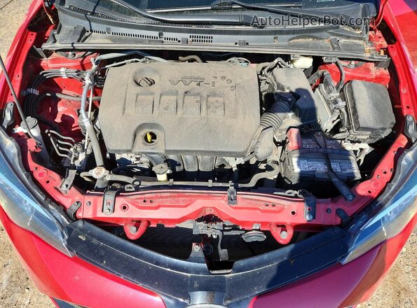 2T1BURHE1JC074701 2018 TOYOTA COROLLA Красный Вид задней части салона