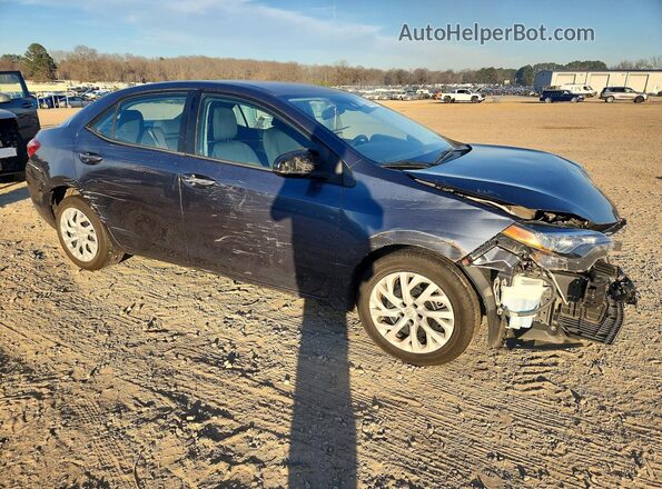 2T1BURHE1JC109737 2018 TOYOTA COROLLA Blue Delantero derecho