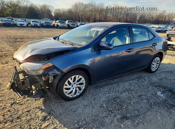 2T1BURHE1JC109737 2018 TOYOTA COROLLA Blue Vista tres cuartos delantera izquierda