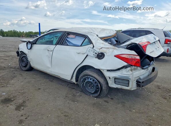 2T1BURHE1KC191485 2019 TOYOTA COROLLA White უკანა მარცხენა