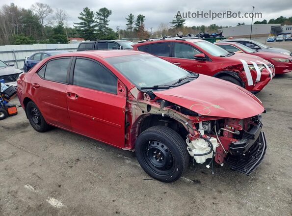 2T1BURHE1KC196671 2019 TOYOTA COROLLA Красный Передняя правая четверть