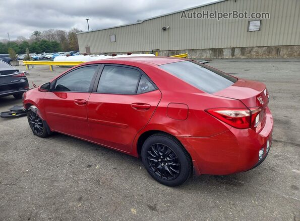 2T1BURHE1KC196671 2019 TOYOTA COROLLA Красный Задняя левая четверть