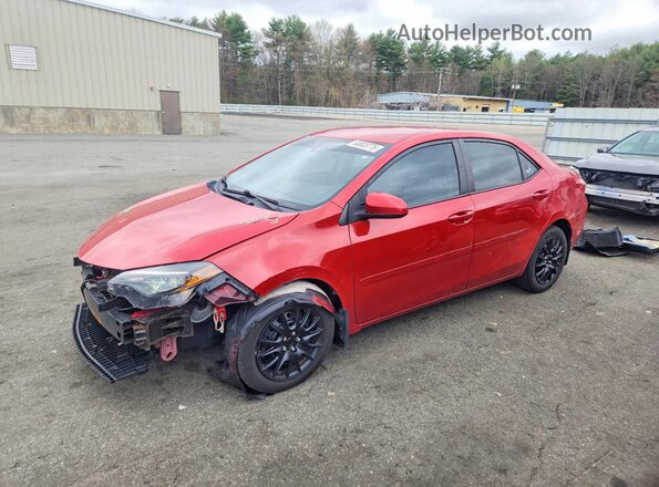 2T1BURHE1KC196671 2019 TOYOTA COROLLA Красный Передняя левая четверть
