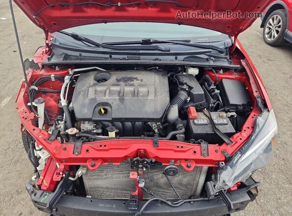 2T1BURHE1KC196671 2019 TOYOTA COROLLA Красный Вид задней части салона