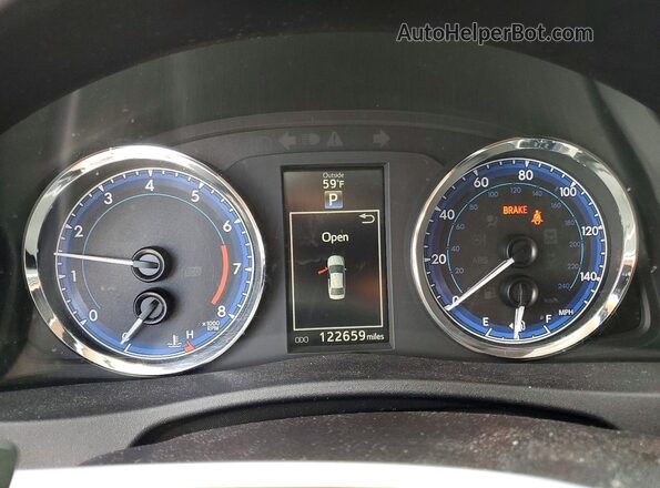 2T1BURHE1KC202033 2019 TOYOTA COROLLA Silver Вид щитка приладів