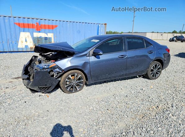 2T1BURHE1KC205384 2019 TOYOTA COROLLA Blue წინა მარცხენა ხედი სამი მეოთხედიდან