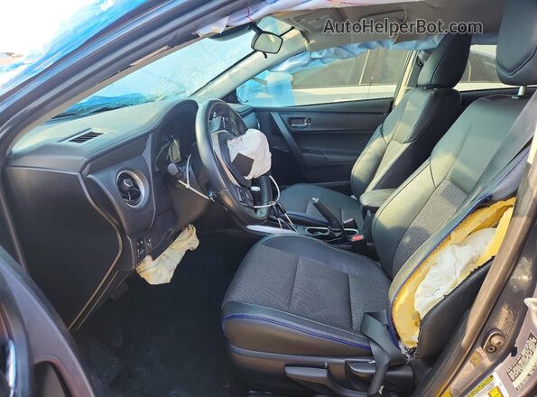 2T1BURHE1KC205384 2019 TOYOTA COROLLA Blue წინა სალონის ხედი