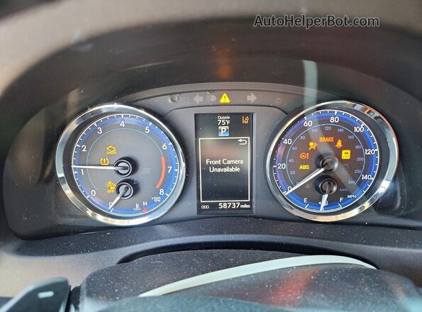 2T1BURHE1KC205384 2019 TOYOTA COROLLA Blue ხელსაწყოთა პანელის ხედი