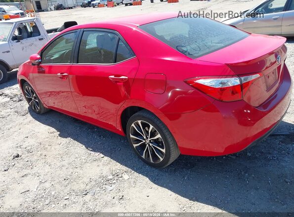 2T1BURHE2GC529922 2016 TOYOTA COROLLA Красный Задняя левая четверть