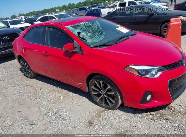 2T1BURHE2GC529922 2016 TOYOTA COROLLA Красный Передняя правая четверть