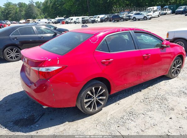 2T1BURHE2GC529922 2016 TOYOTA COROLLA Красный Задняя правая четверть