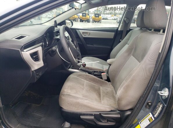 2T1BURHE2GC550883 2016 TOYOTA COROLLA Серый Вид салона спереди