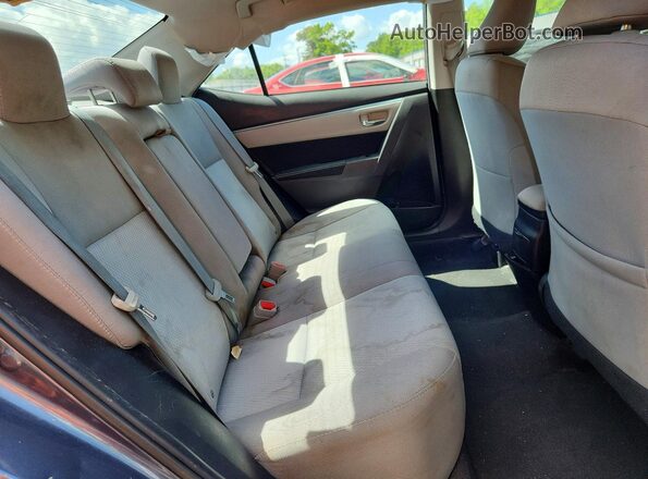 2T1BURHE2GC606031 2016 TOYOTA COROLLA Gray უკანა სავარძლების ხედი