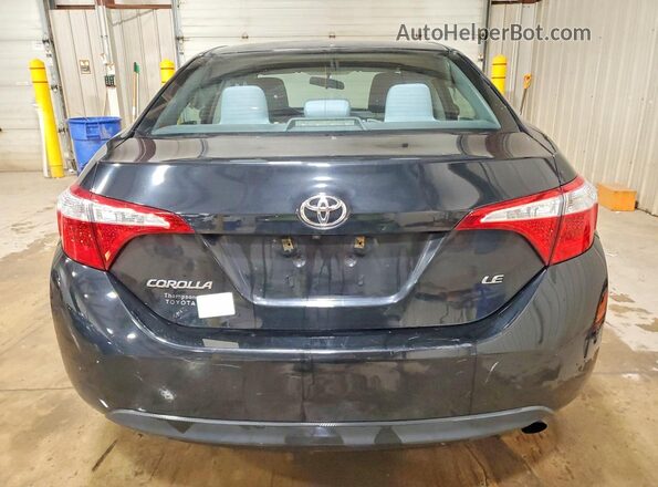2T1BURHE2GC681912 2016 TOYOTA COROLLA Черный Вид сзади