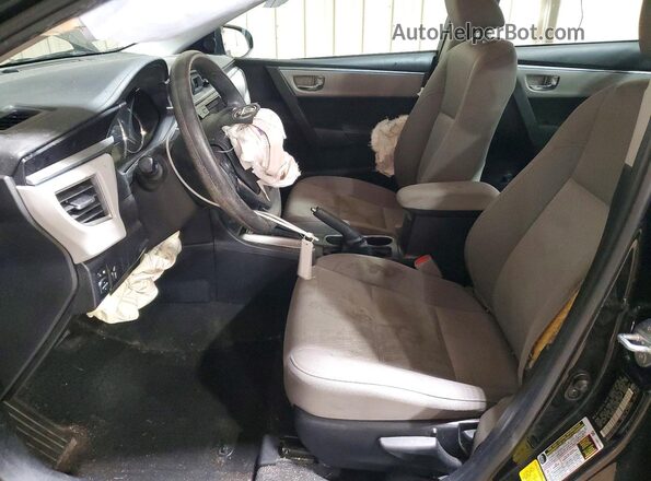 2T1BURHE2GC681912 2016 TOYOTA COROLLA Черный Вид салона спереди